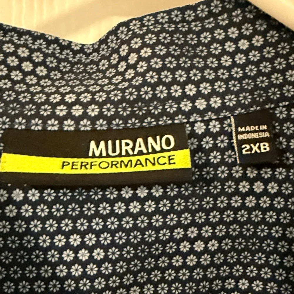 Murano Navy Geometric Button-Down Shirt (Big Man) - Picture 2 of 4